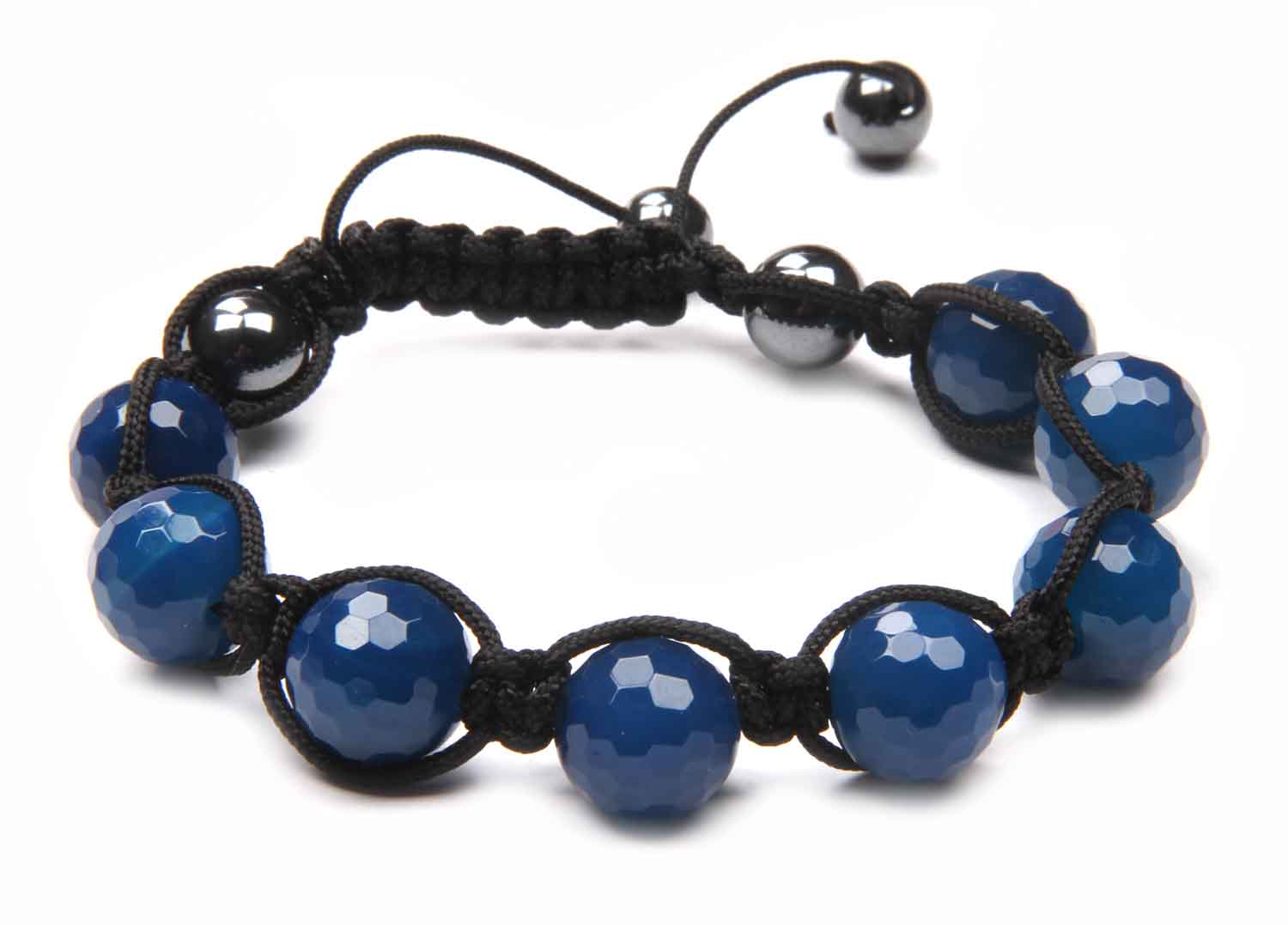 Zebra Zoo Friendship Bracelet Blue Beads Zebra Zoo Friendship Bracelet Blue Beads