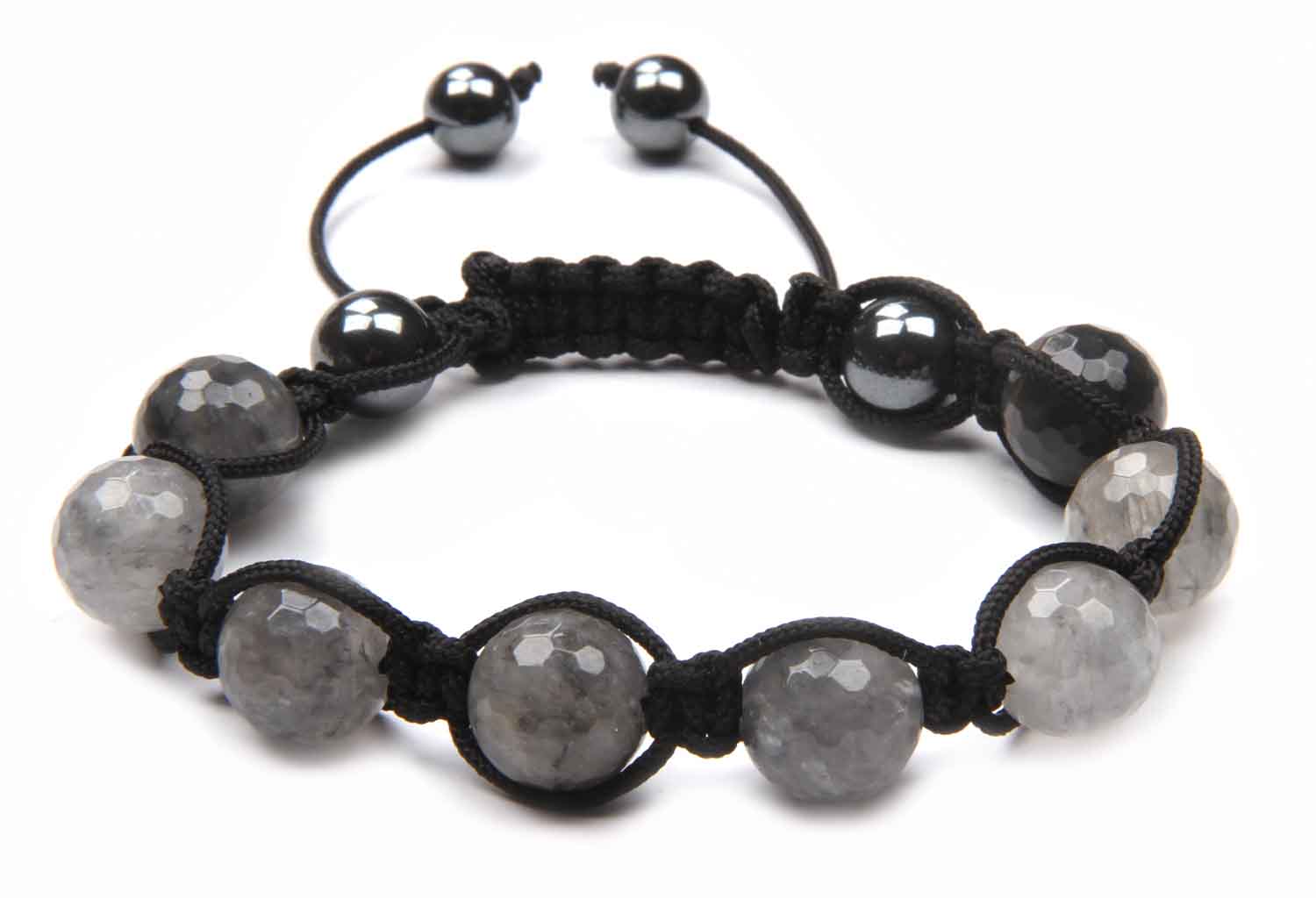 Zebra Zoo Friendship Bracelet Grey Beads Zebra Zoo Friendship Bracelet Grey Beads