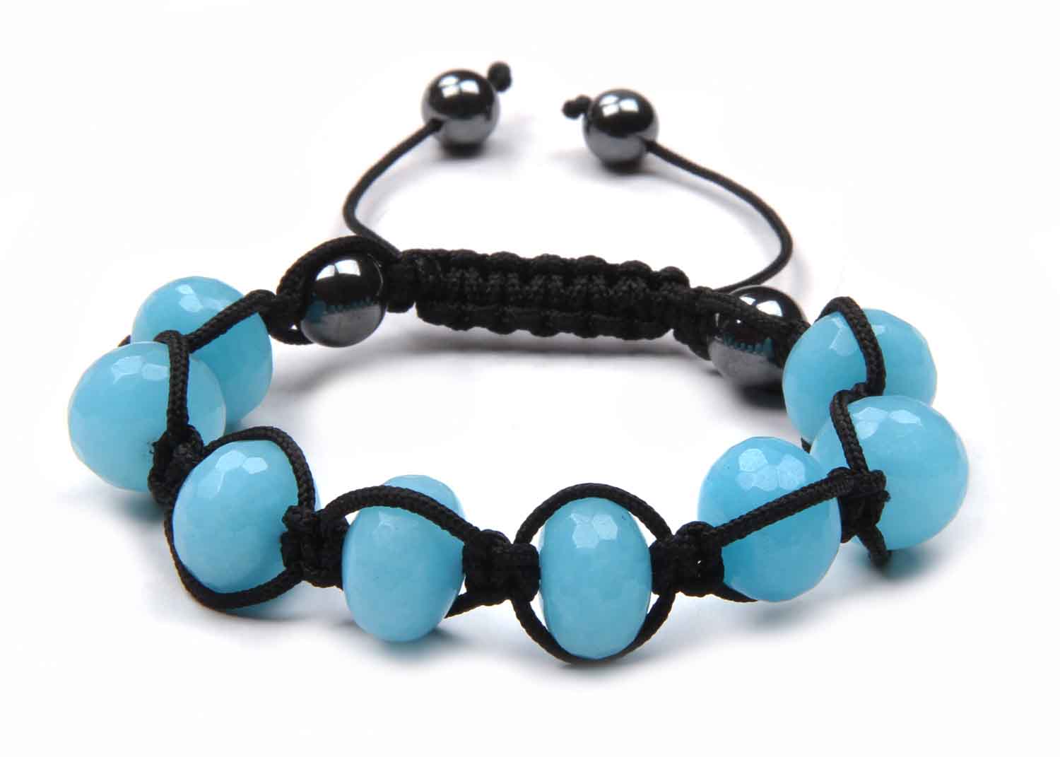 Zebra Zoo Friendship Bracelet Light Blue Beads Zebra Zoo Friendship Bracelet Light Blue Beads