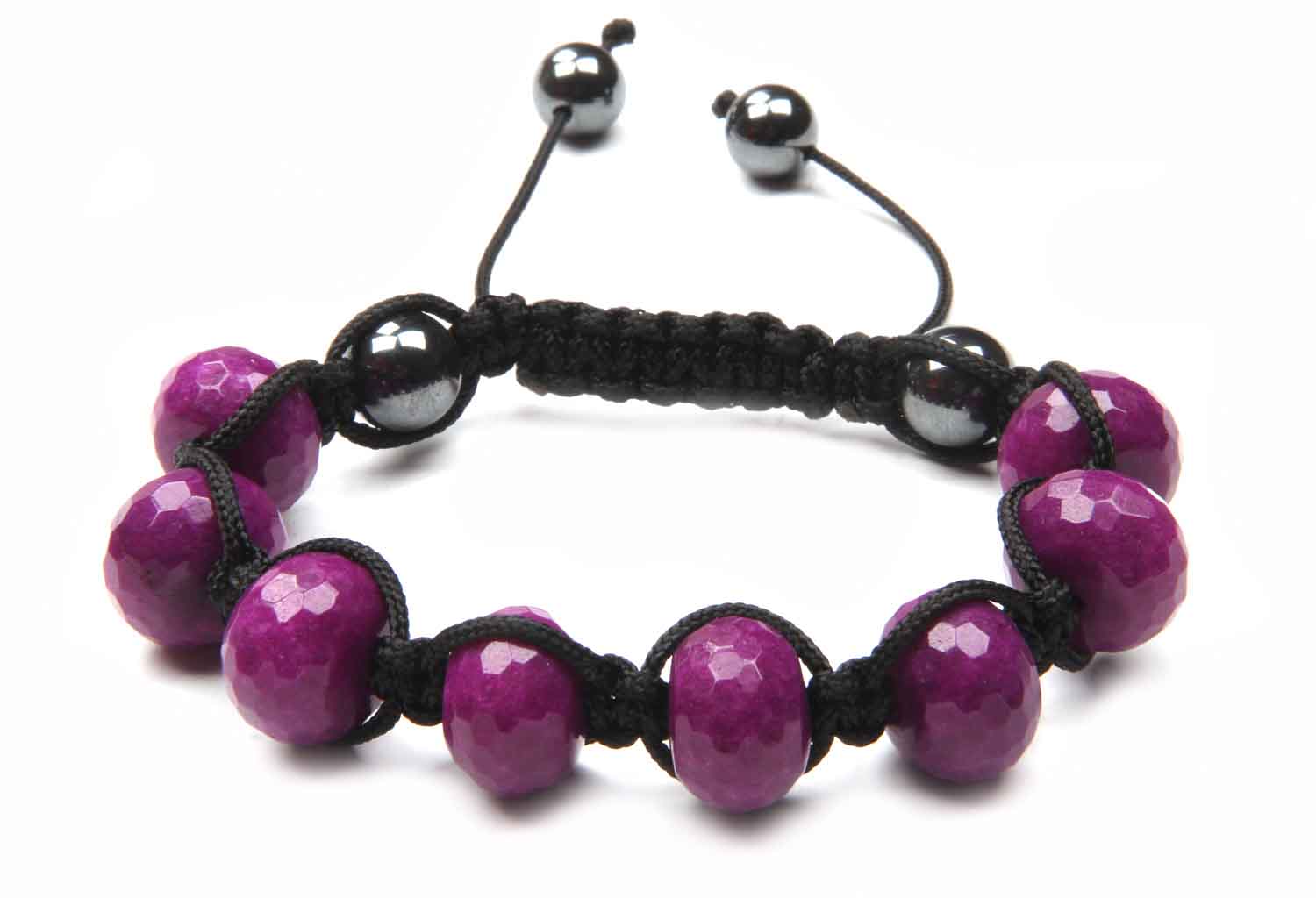 Zebra Zoo Friendship Bracelet Violet Beads Zebra Zoo Friendship Bracelet Violet Beads